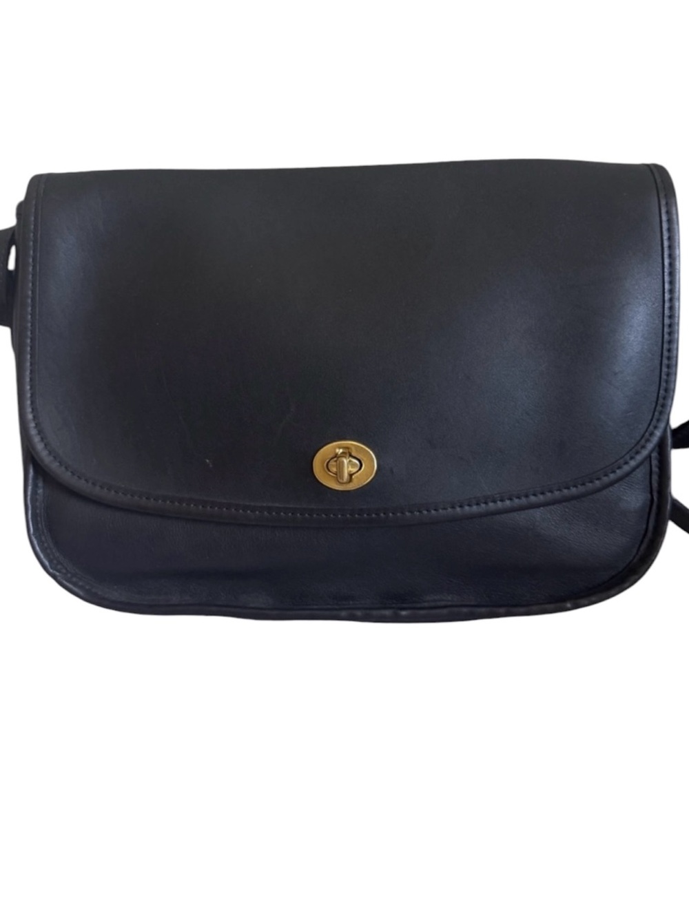Coach City Bag Black Leather with Gold Hardware